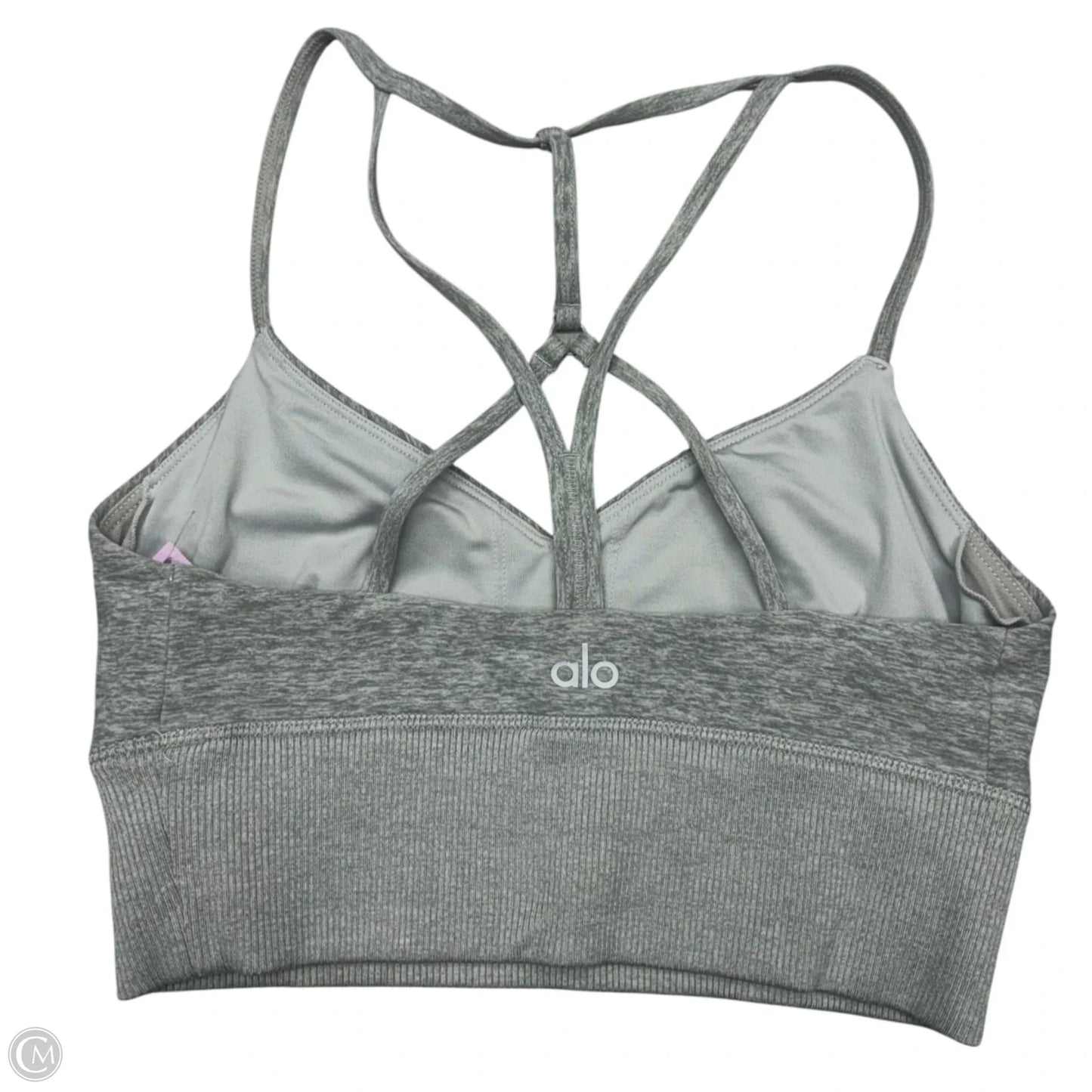 Athletic Bra By Alo In Grey, Size: Xs