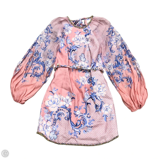 Dress Party Short By Zimmermann In Pink & Purple, Size: Xs