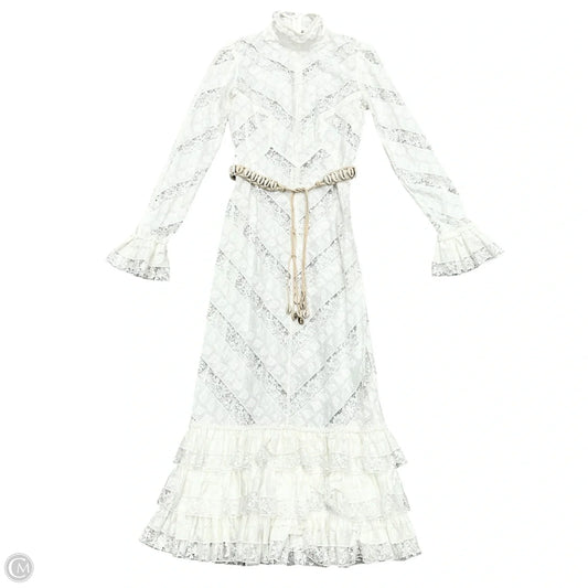 Dress Party Long By Zimmermann In White, Size: Xs