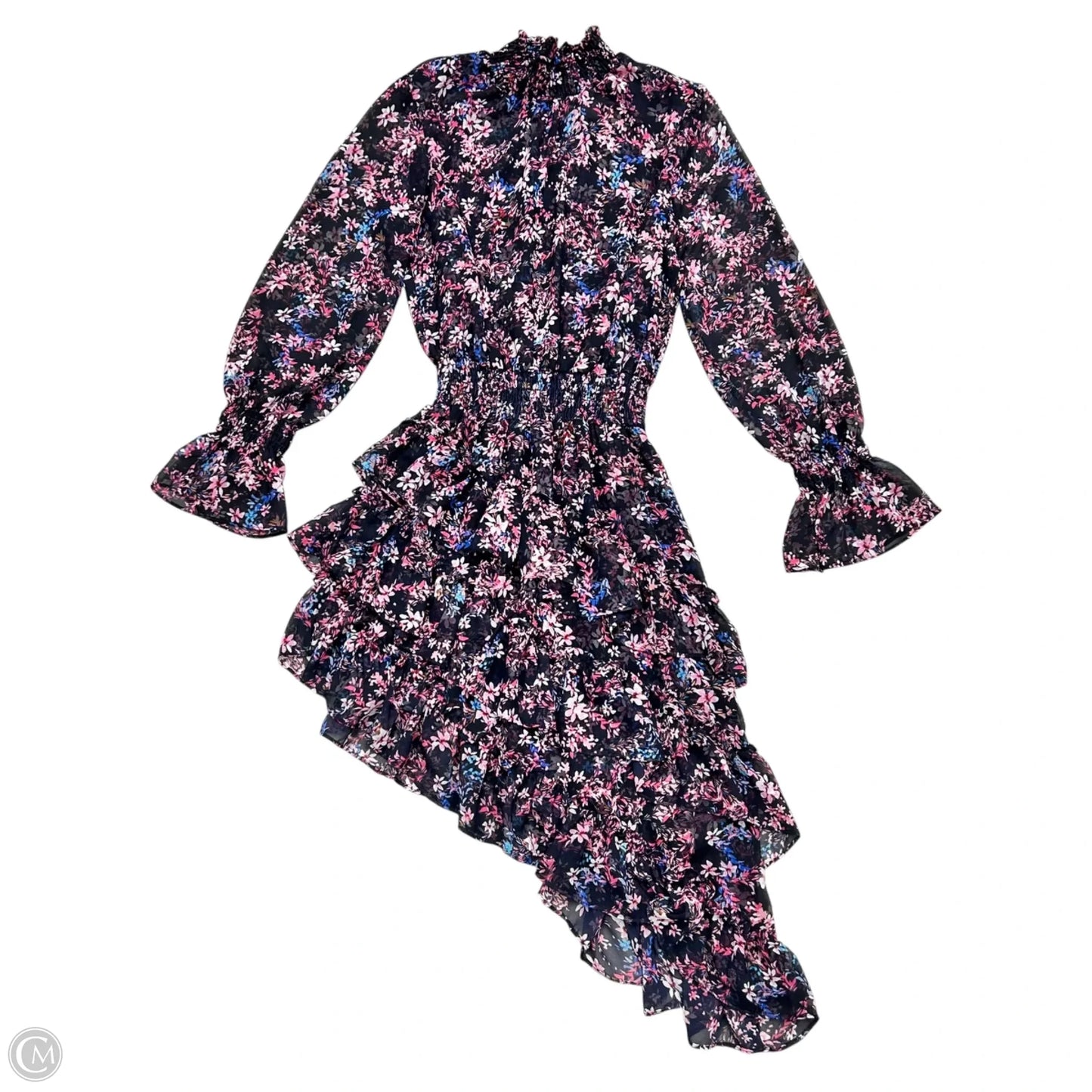 Dress Designer By Misa In Black & Pink, Size: Xs