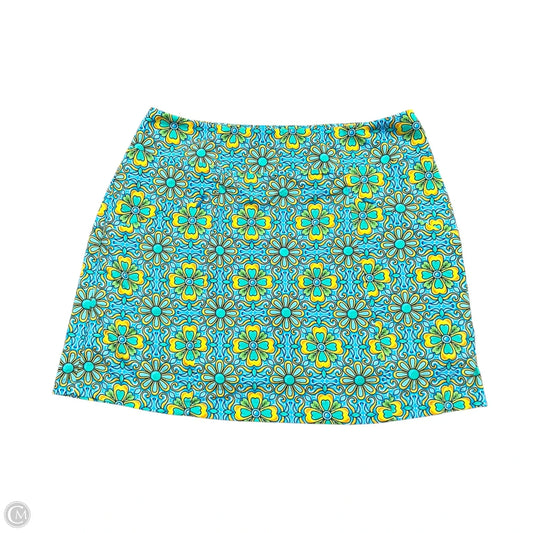 Skort By Ibkul In Blue & Yellow, Size: L