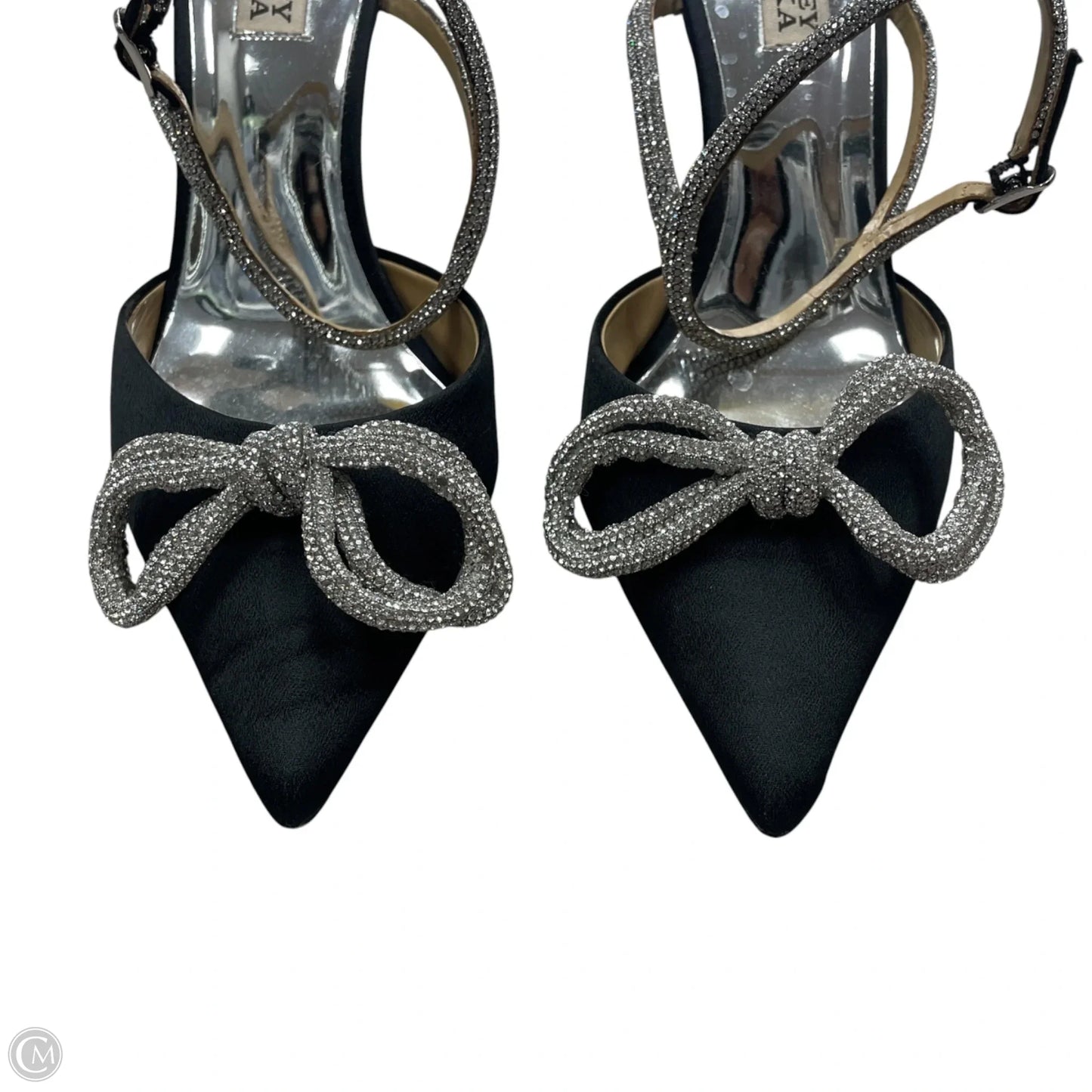 Shoes Heels Stiletto By Badgley Mischka In Black & Silver, Size: 8