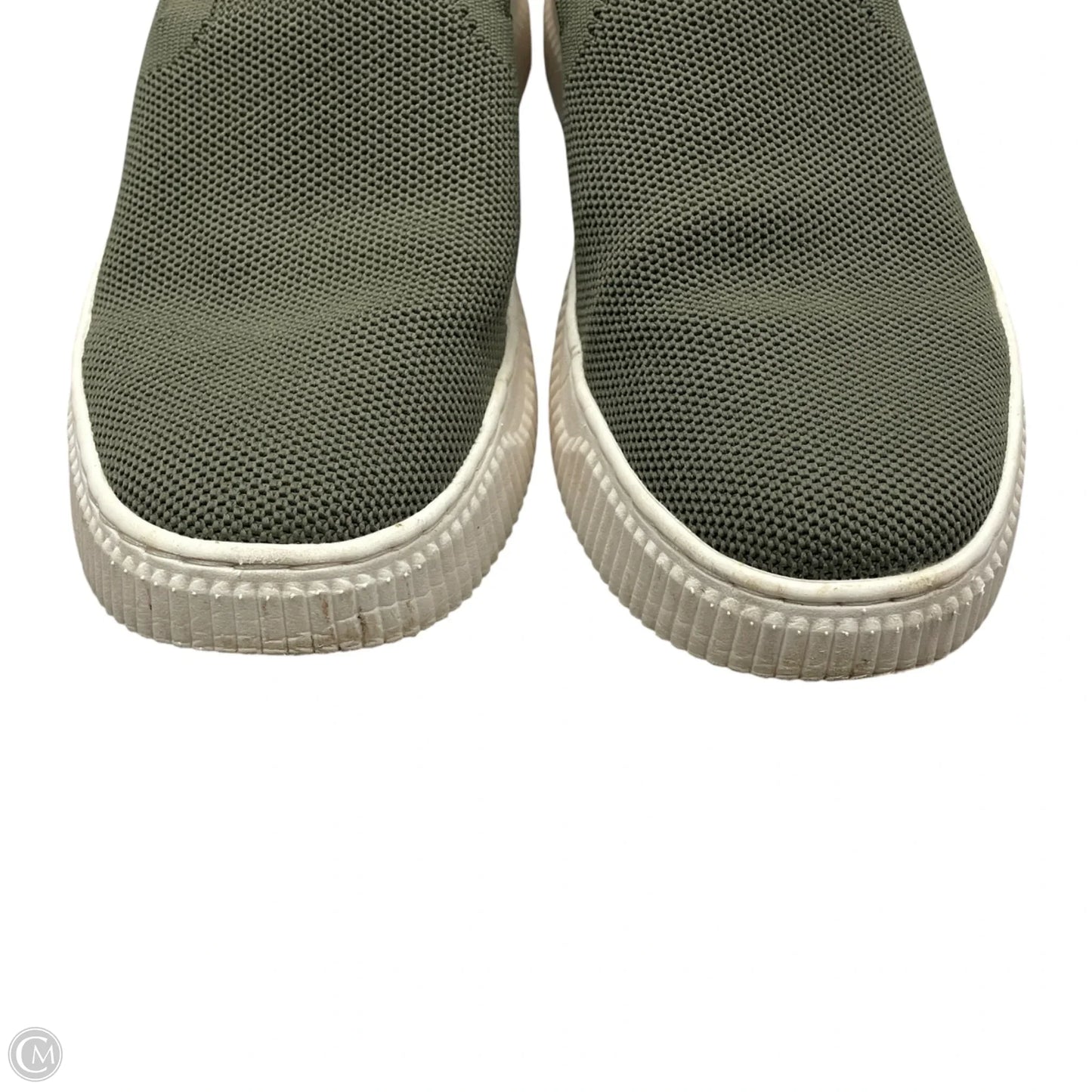 Shoes Sneakers By Sofft In Green & White, Size: 9
