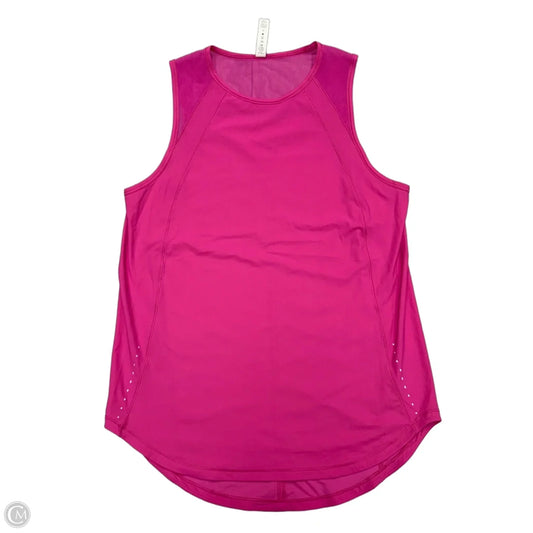 Athletic Tank Top By Lululemon In Pink, Size: S