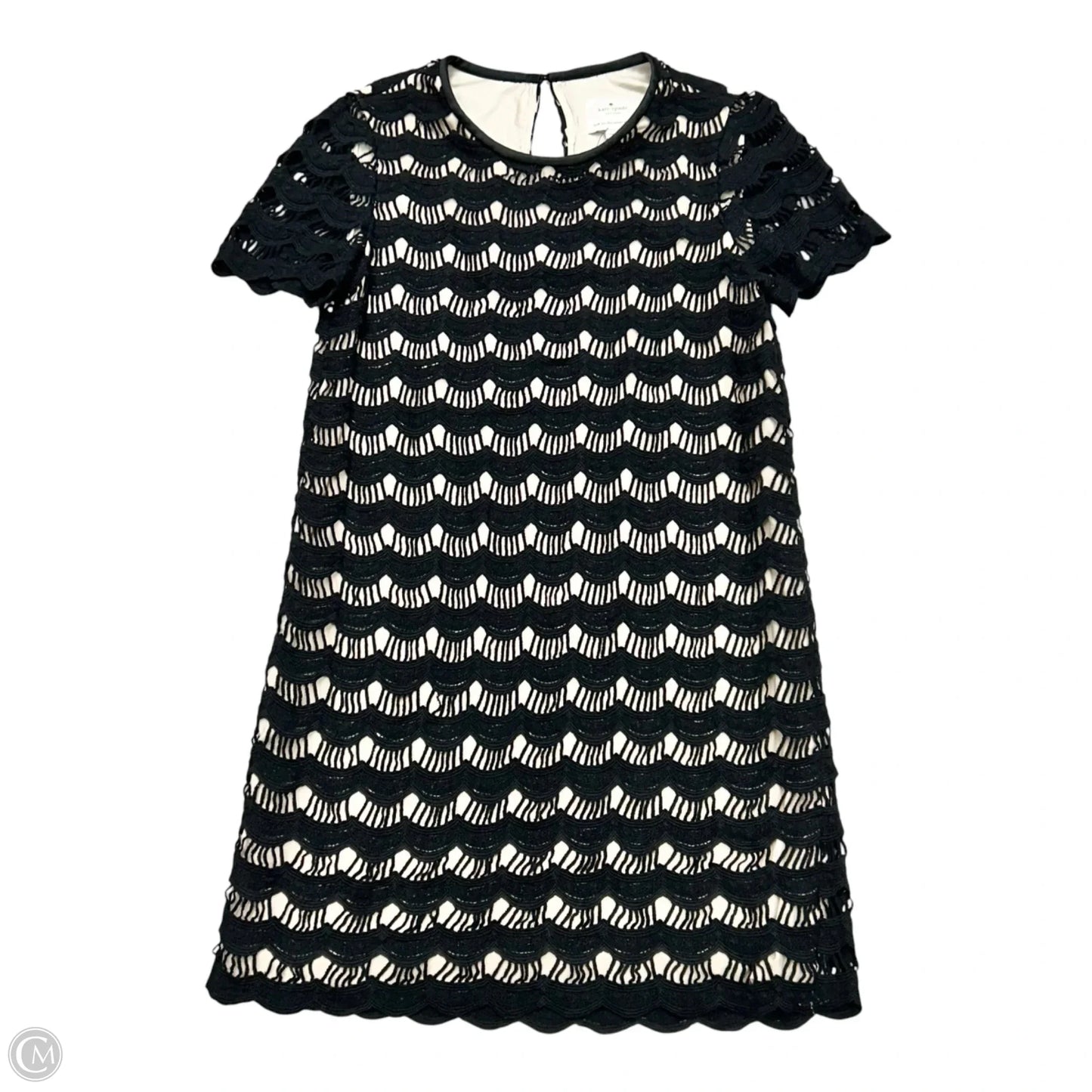 Dress Designer By Kate Spade In Black & Tan, Size: S
