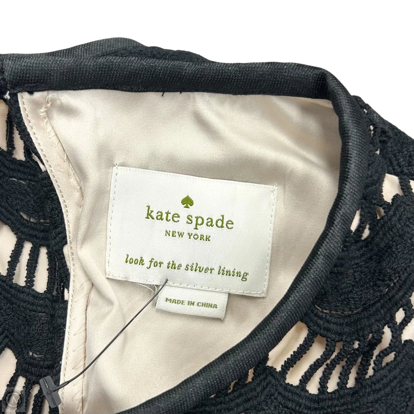 Dress Designer By Kate Spade In Black & Tan, Size: S