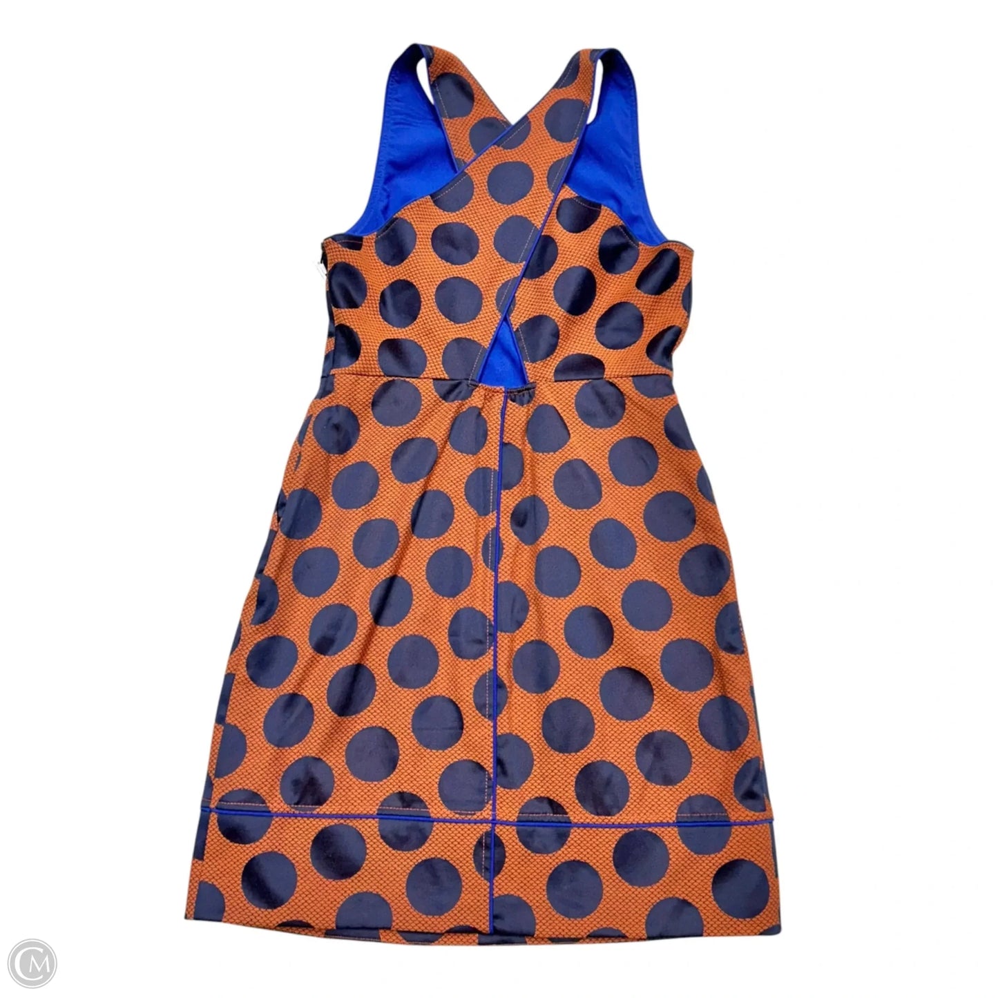 Dress Casual Short By Maeve In Blue & Orange, Size: M