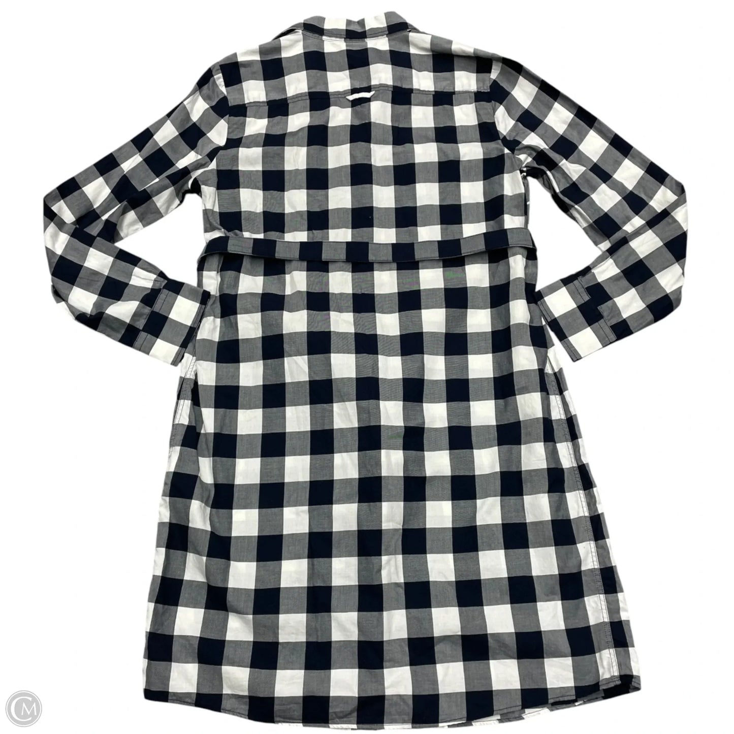 Dress Casual Midi By Brooks Brothers In Black & White, Size: M