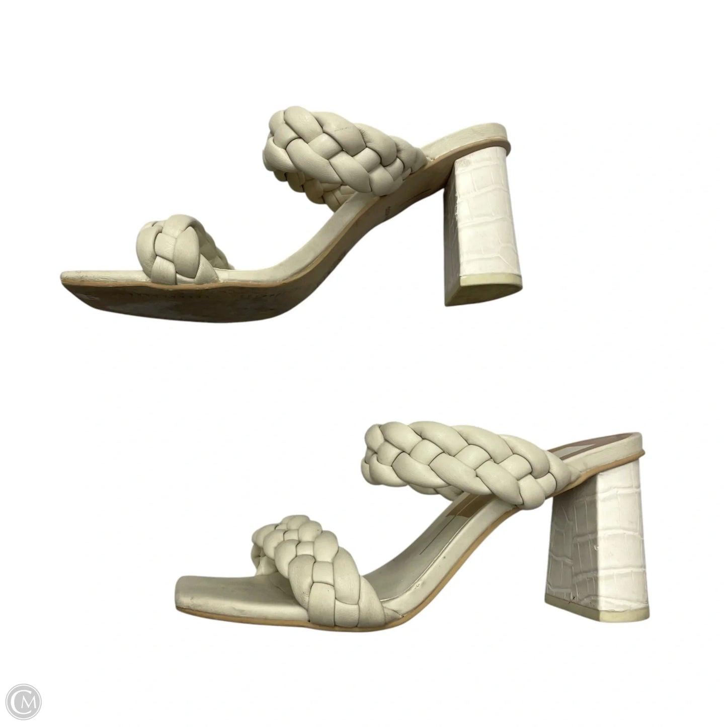 Sandals Heels Block By Dolce Vita In Cream, Size: 7