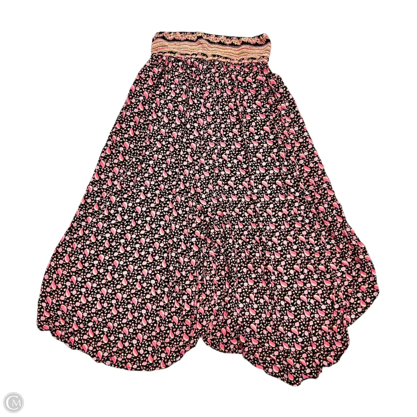 Pants Cropped By Anthropologie In Black & Pink, Size: Xs