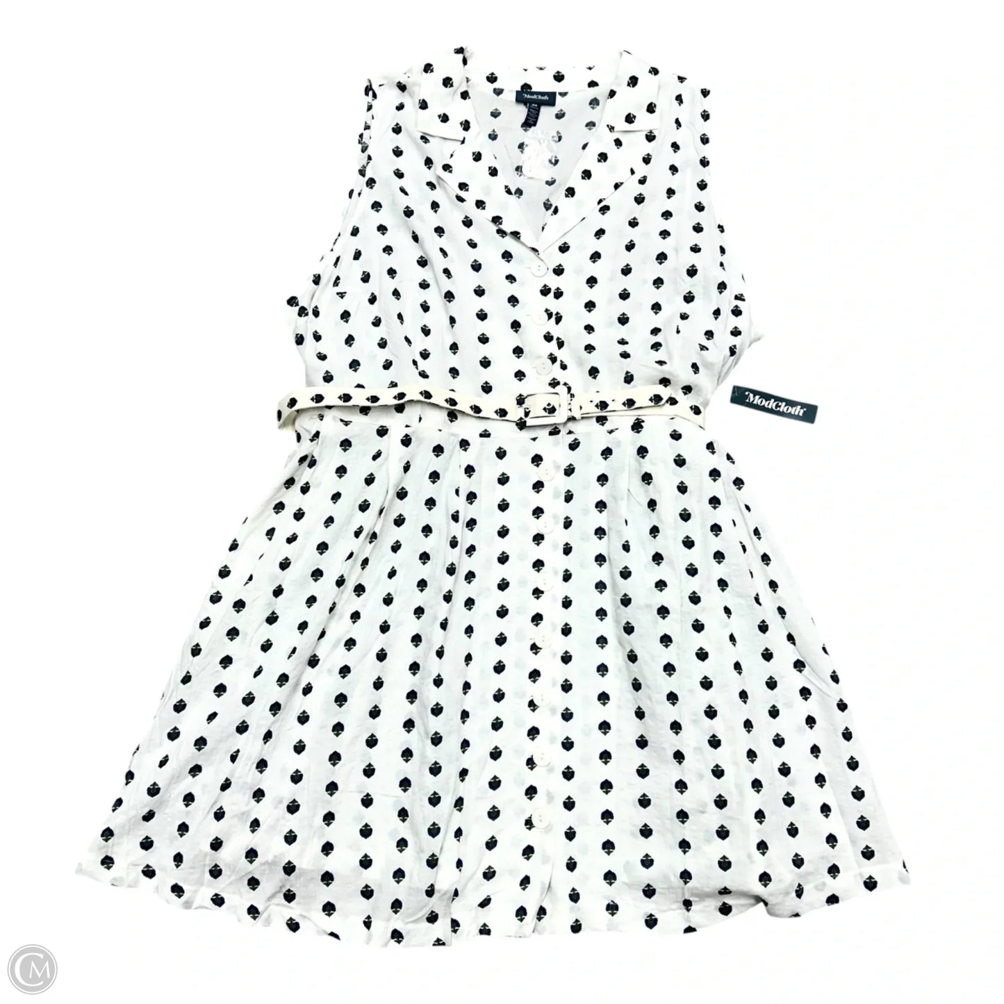 Dress Casual Short By Modcloth In Blue & White, Size: 4x