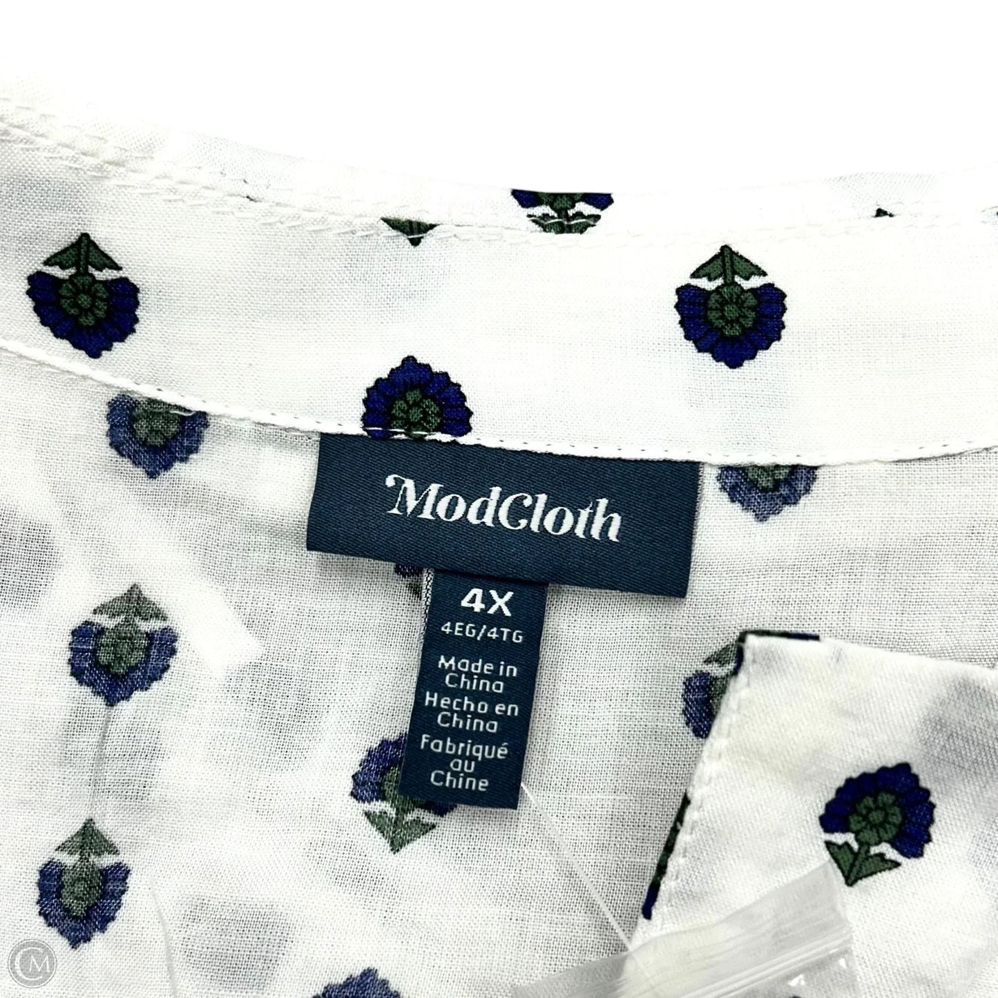 Dress Casual Short By Modcloth In Blue & White, Size: 4x