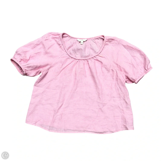 Top Short Sleeve Designer By Lilly Pulitzer In Pink, Size: Xl