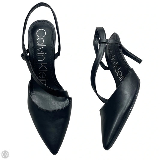 Shoes Heels Kitten By Calvin Klein In Black, Size: 9