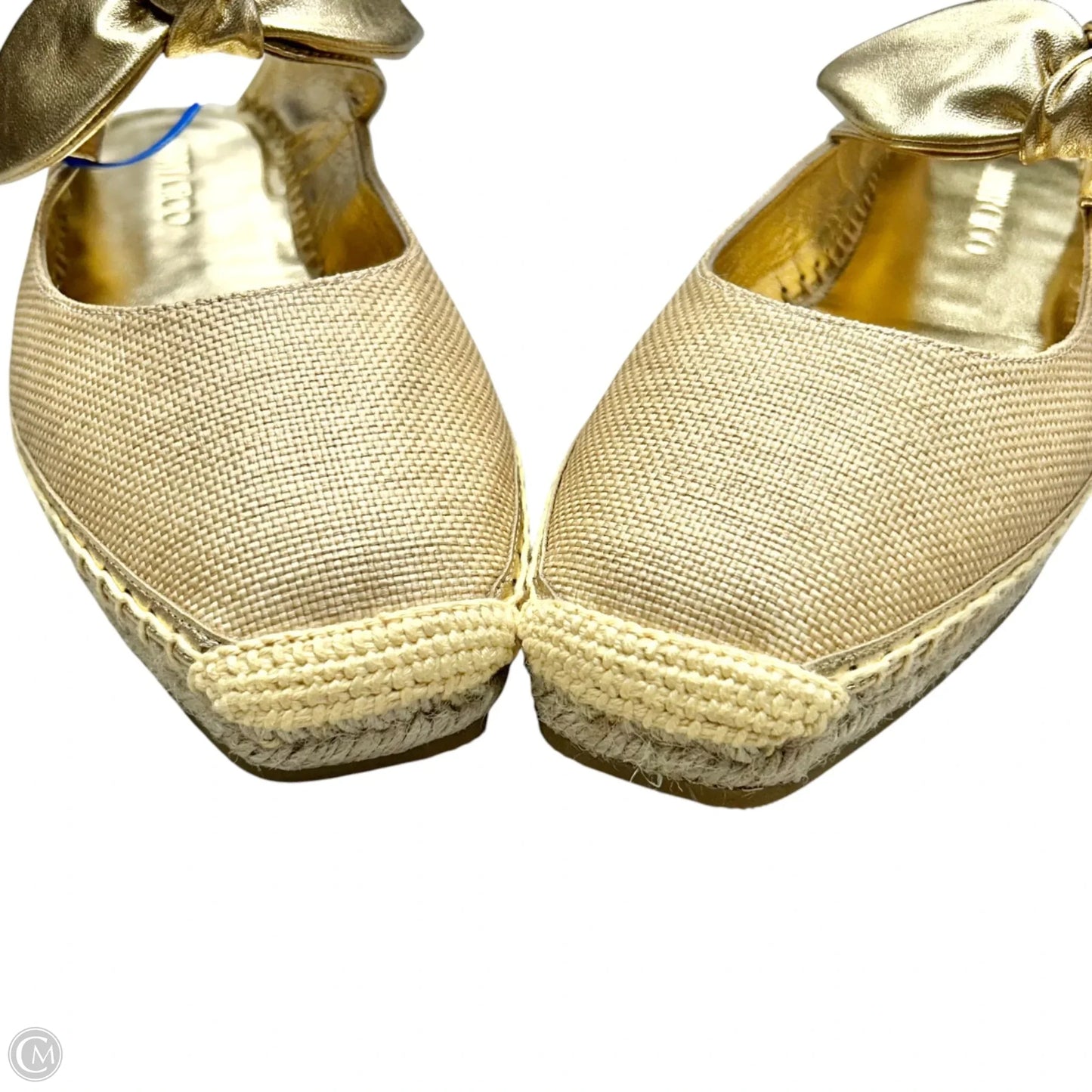 Shoes Luxury Designer By Jimmy Choo In Gold, Size: 9