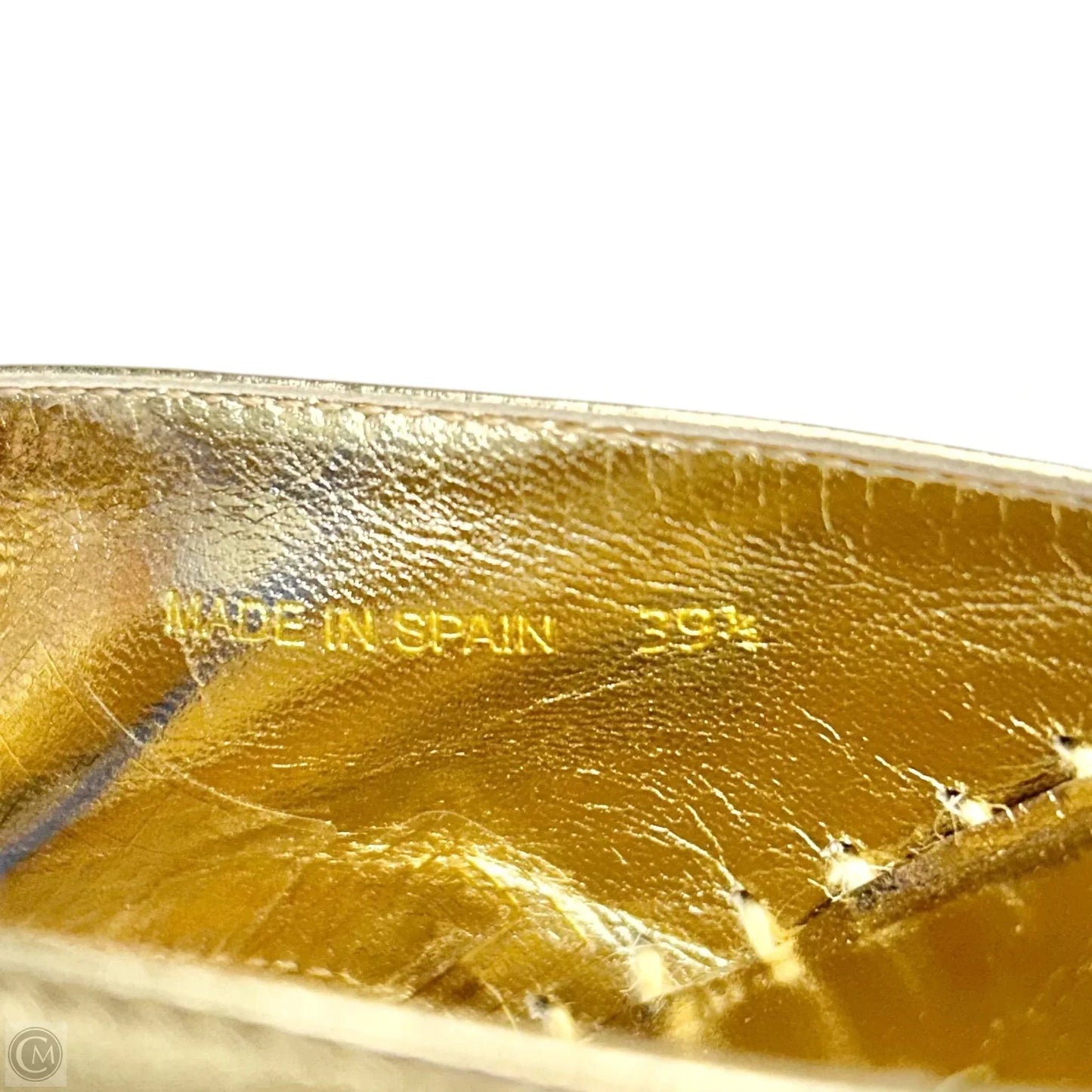 Shoes Luxury Designer By Jimmy Choo In Gold, Size: 9