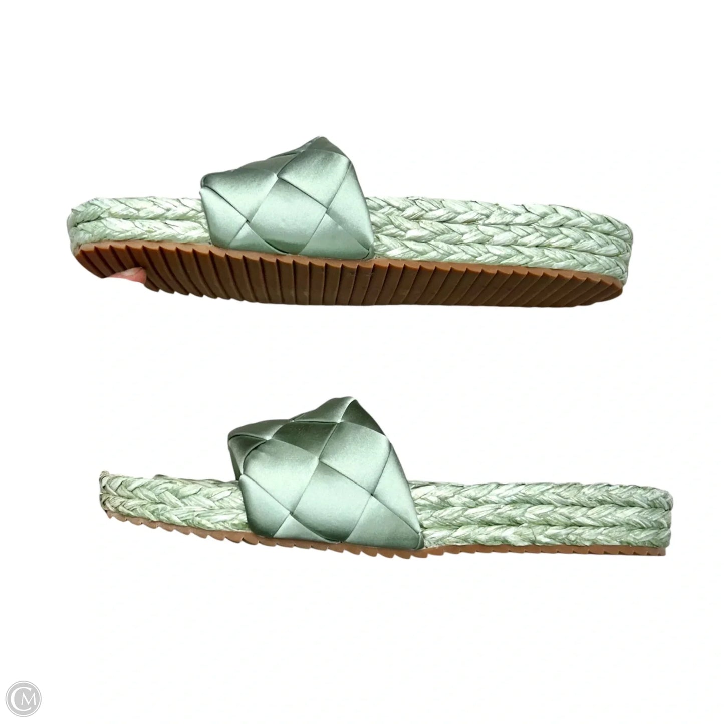 Sandals Heels Platform By Bibi Lou In Green, Size: 9.5