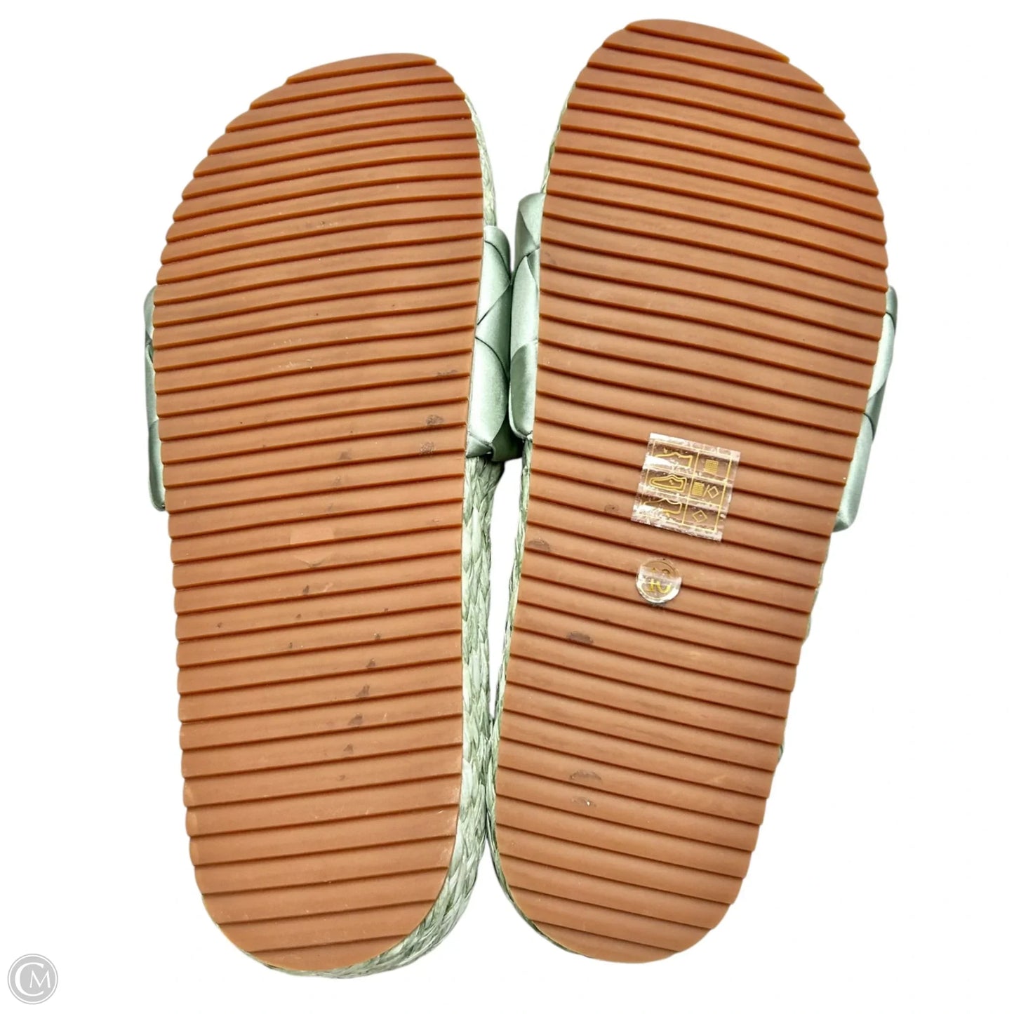 Sandals Heels Platform By Bibi Lou In Green, Size: 9.5