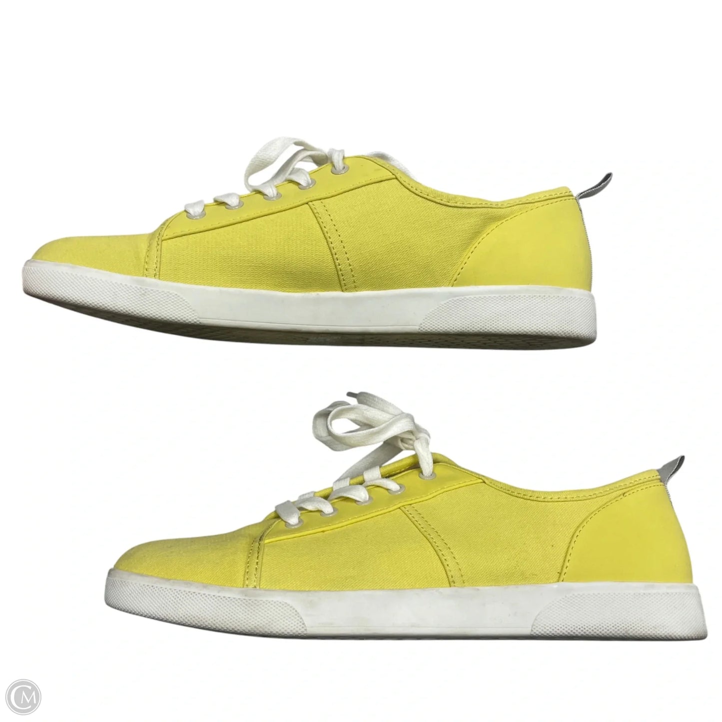 Shoes Sneakers By Vionic In White & Yellow, Size: 9.5