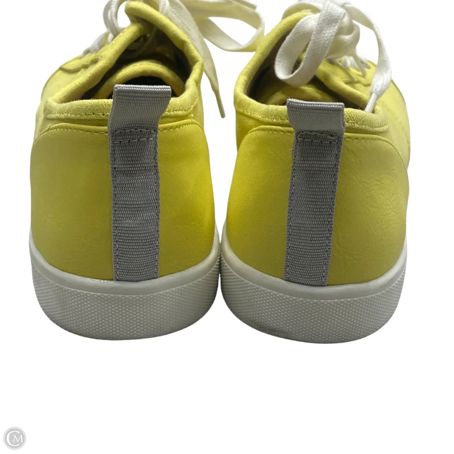 Shoes Sneakers By Vionic In White & Yellow, Size: 9.5