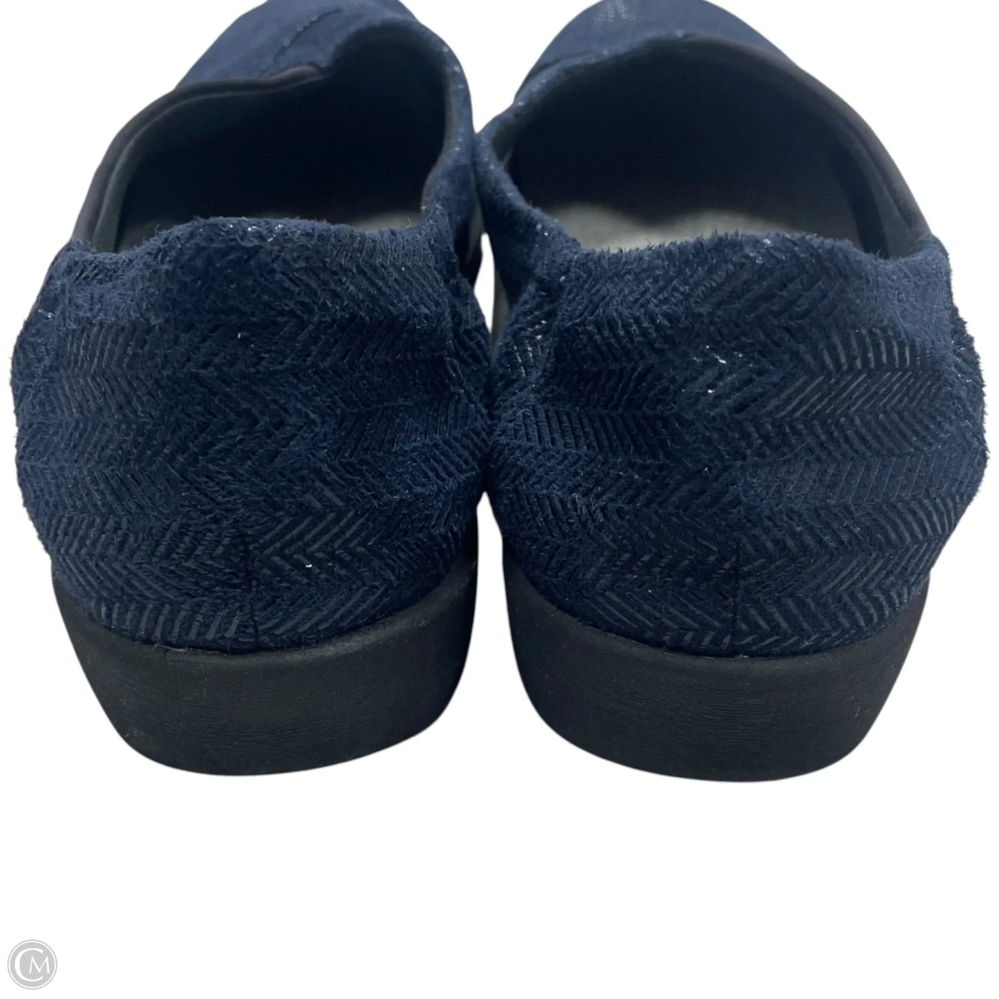 Shoes Flats By Clarks In Black & Blue, Size: 9.5