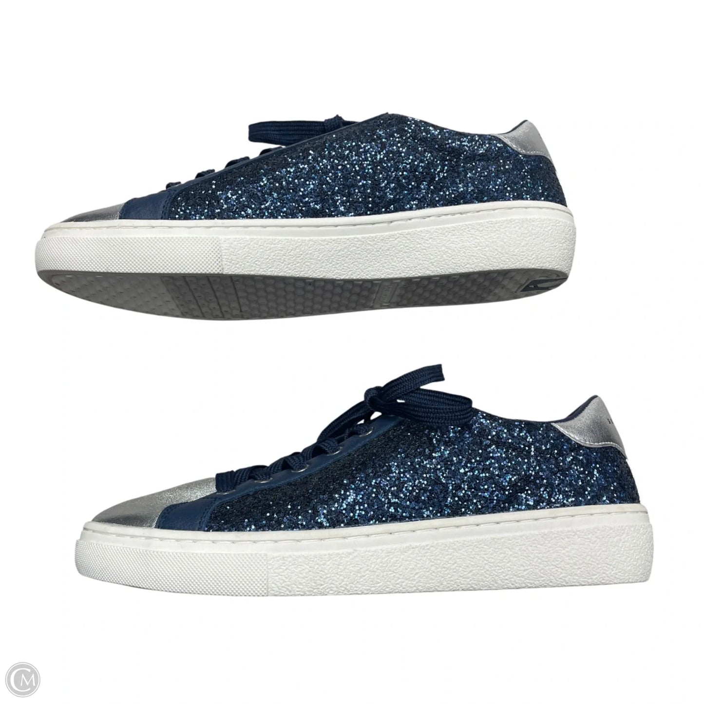 Shoes Sneakers By Skechers In Blue & Silver, Size: 9.5