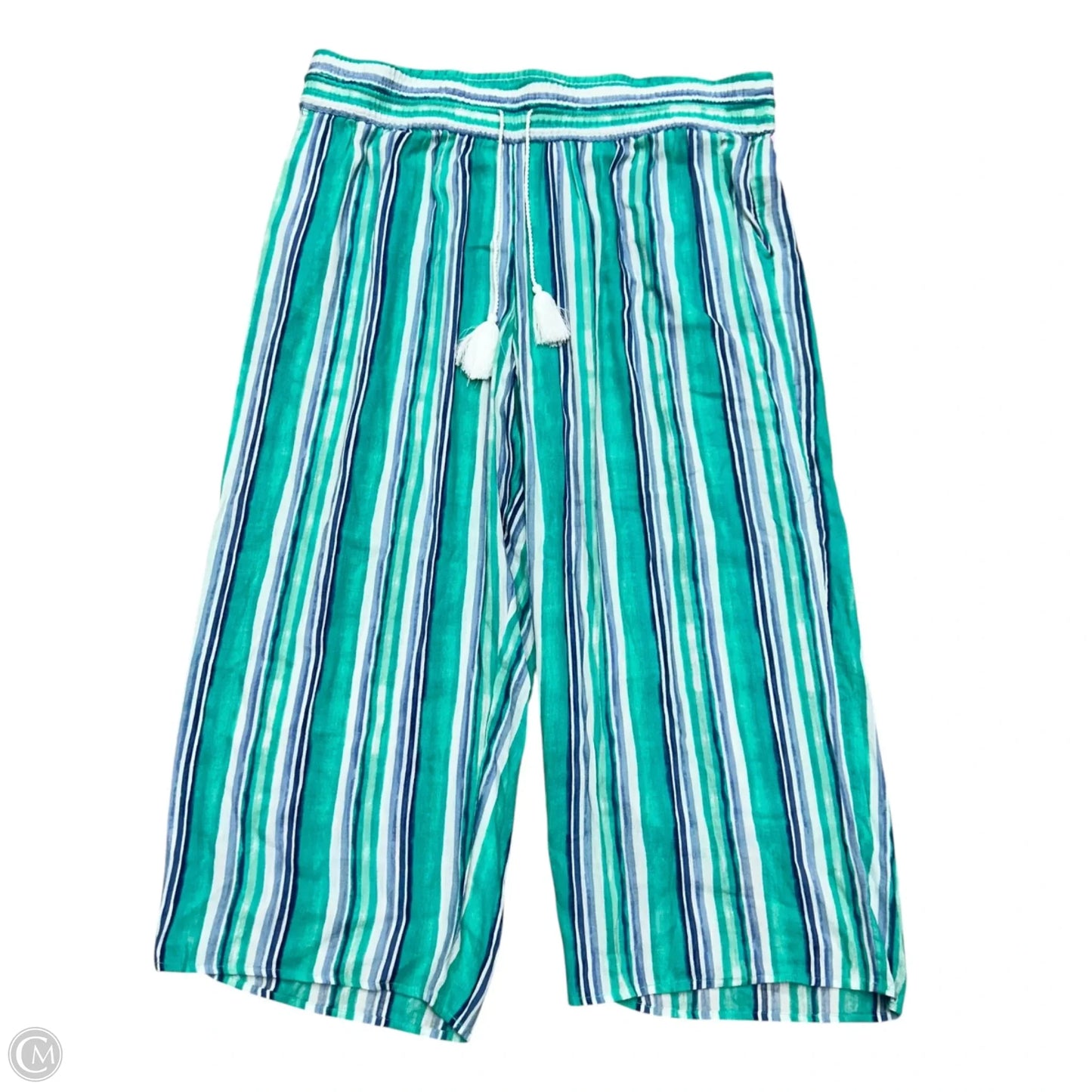 Pants Wide Leg By Charter Club In Blue & White, Size: Xl