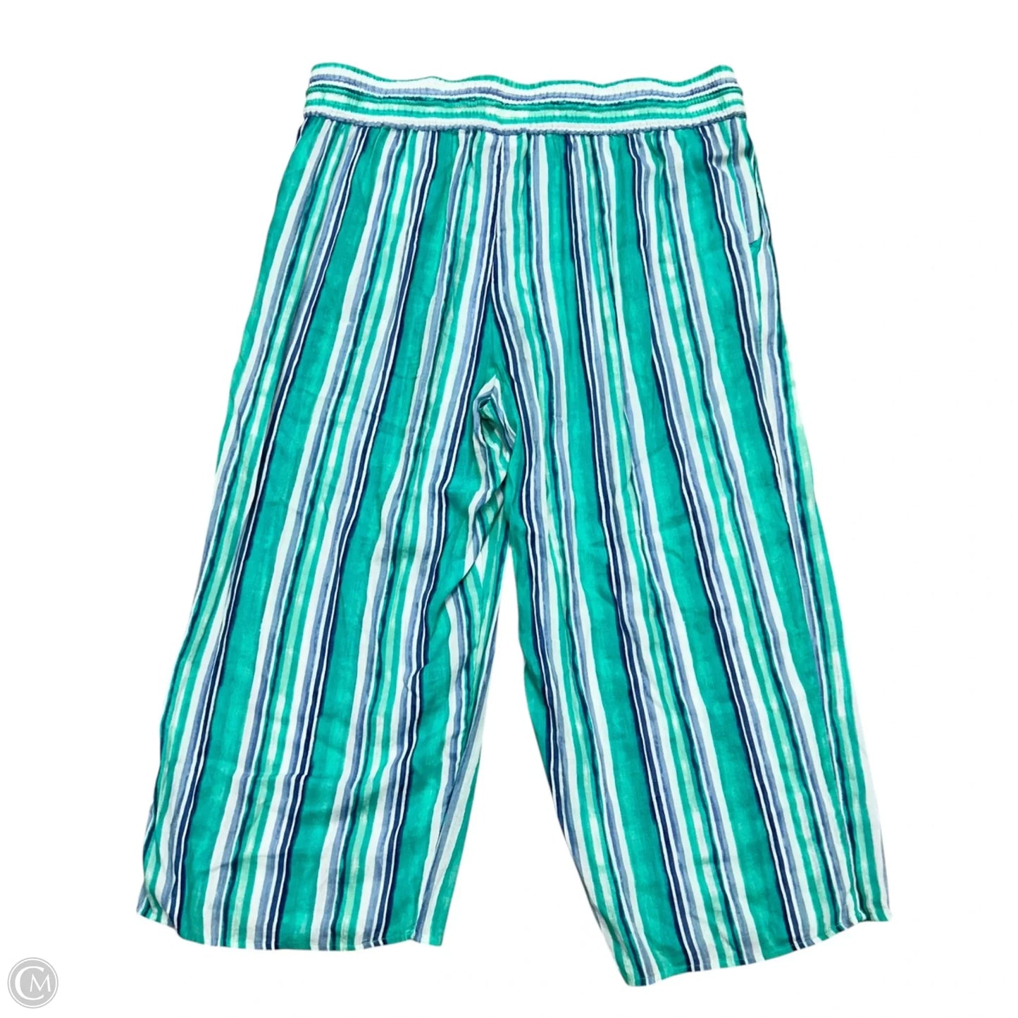 Pants Wide Leg By Charter Club In Blue & White, Size: Xl