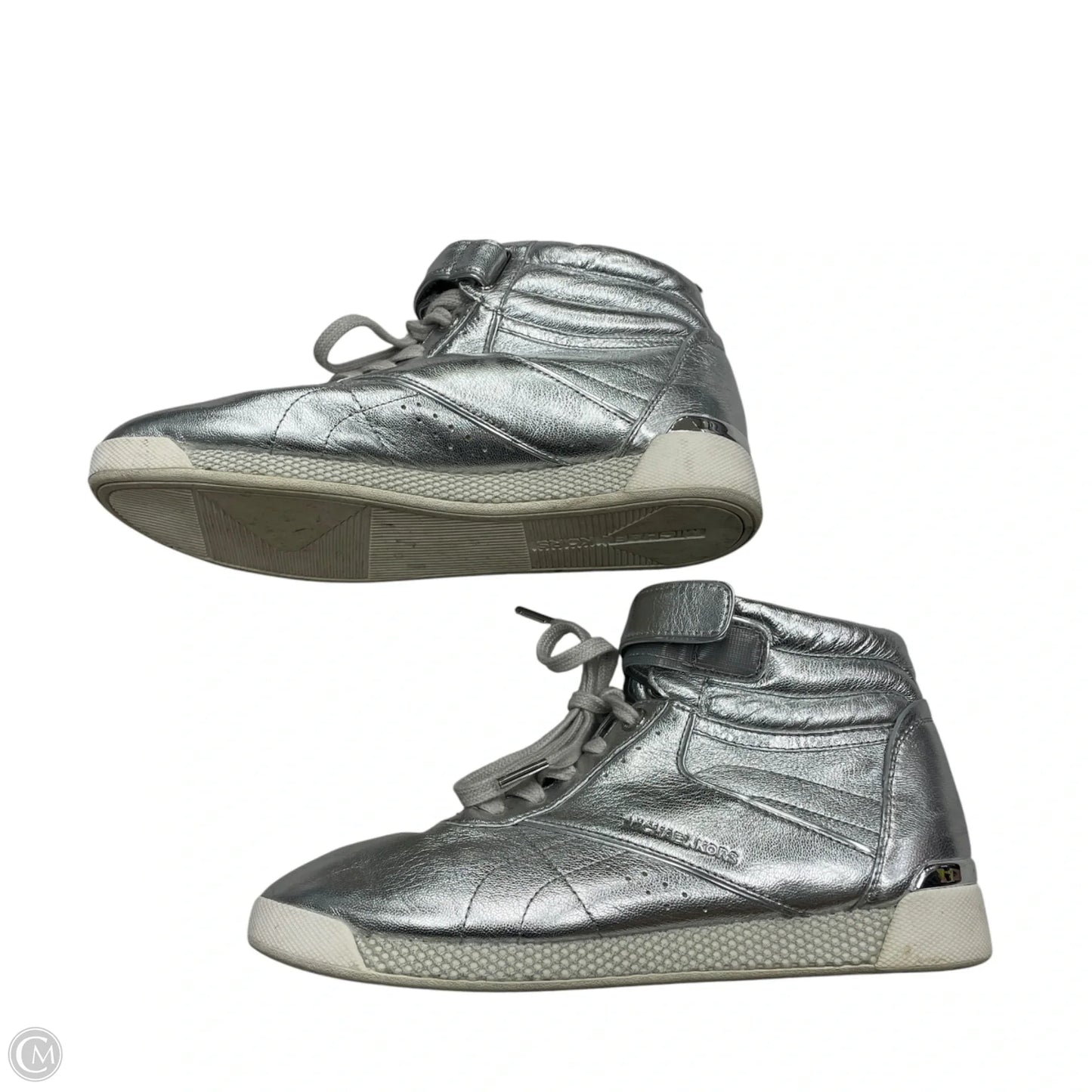 Shoes Sneakers By Michael By Michael Kors In Silver, Size: 8.5