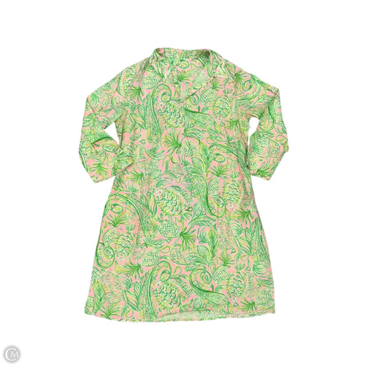Dress Designer By Lilly Pulitzer In Green & Pink, Size: S