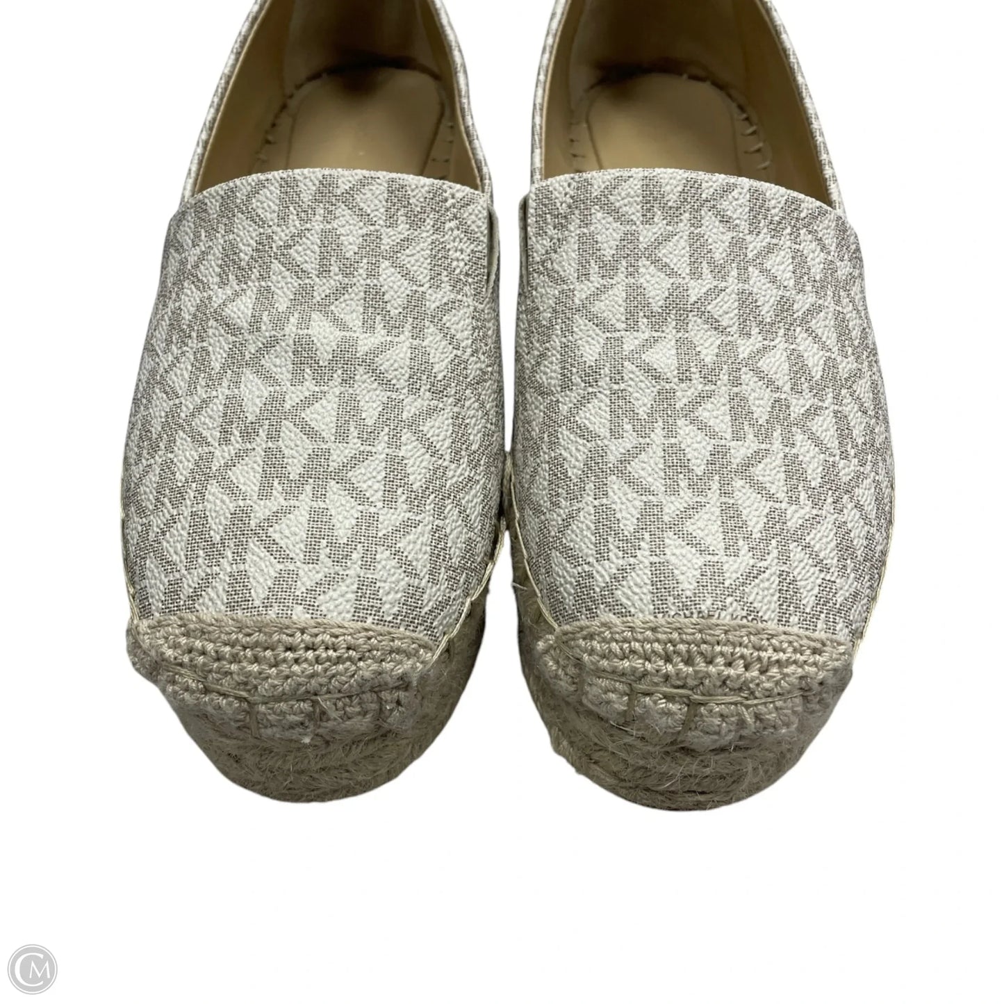 Shoes Flats By Michael By Michael Kors In Grey & Tan, Size: 6.5