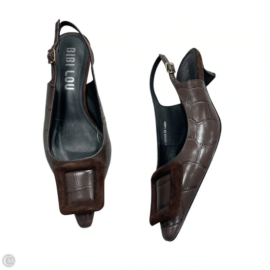 Shoes Heels Kitten By Bibi Lou In Brown, Size: 6.5
