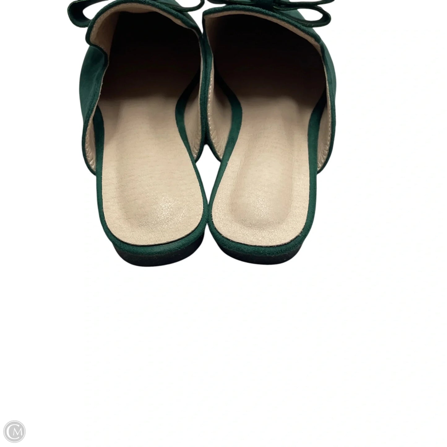 Shoes Flats In Green, Size: 7.5
