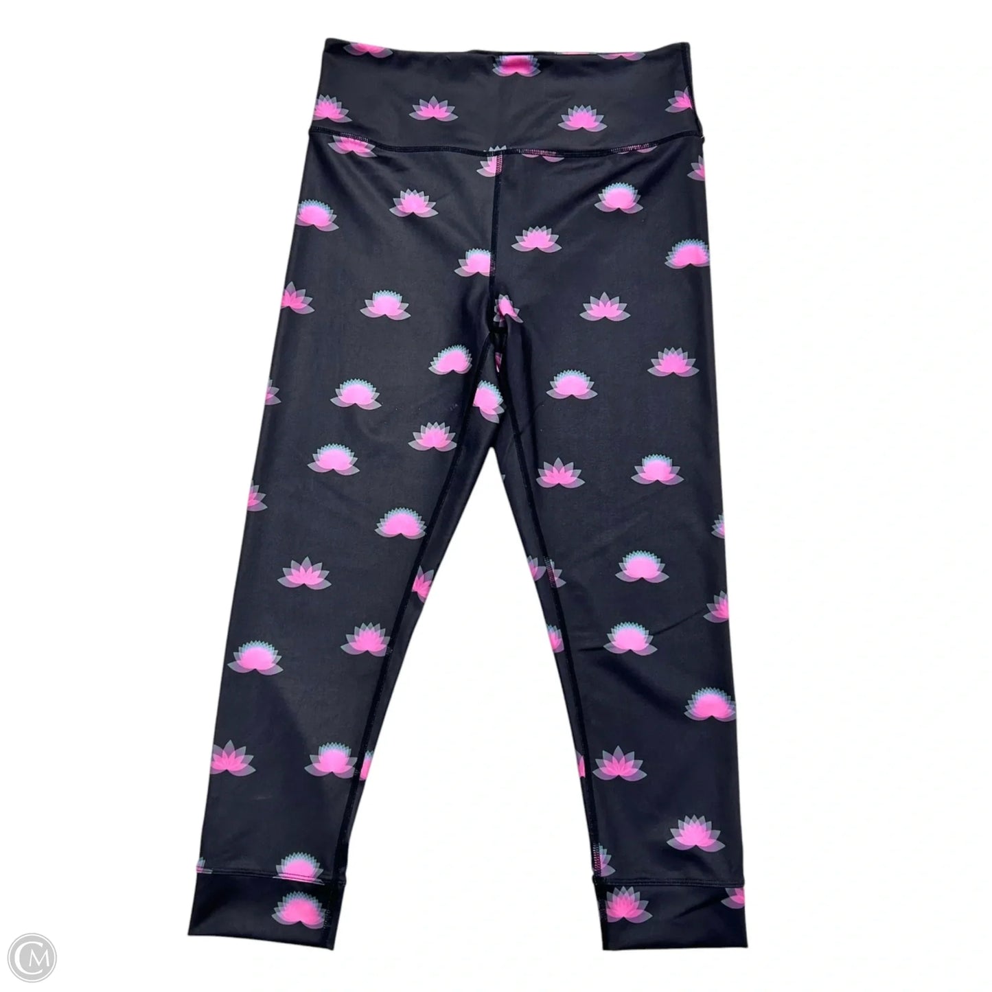 Athletic Leggings By Free People In Black & Pink, Size: L