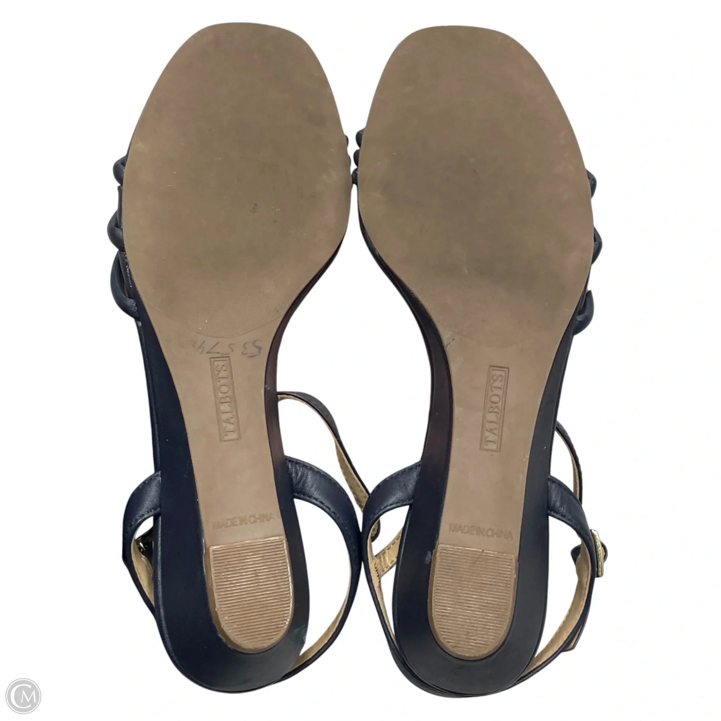 Sandals Heels Wedge By Talbots In Black, Size: 7