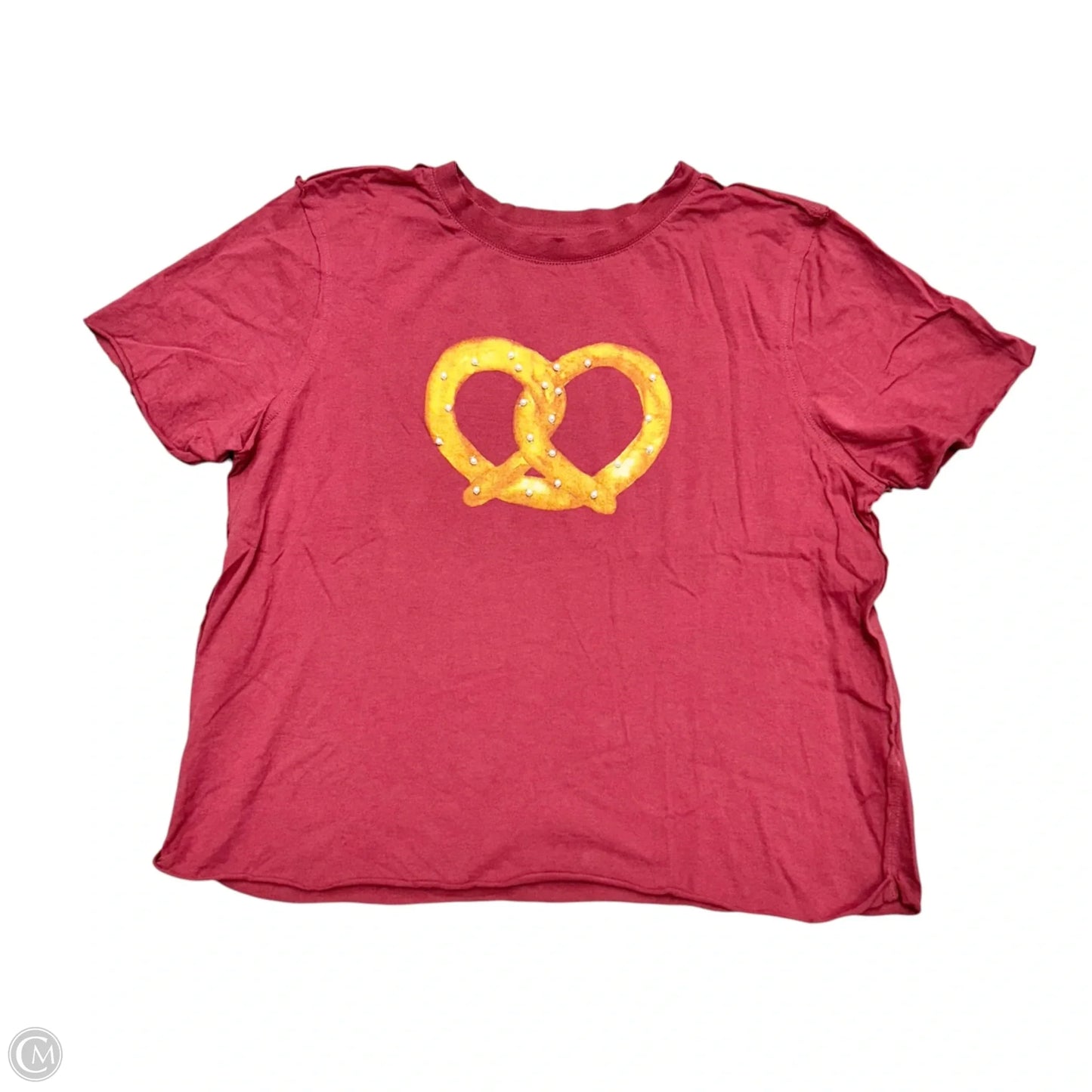 Top Short Sleeve By Maeve In Pink, Size: S