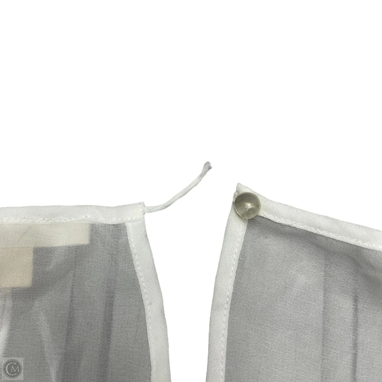 Blouse Short Sleeve By Meadow Rue In White, Size: Xs