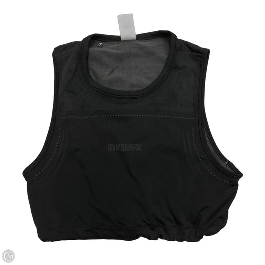 Athletic Top Short Sleeve By Gym Shark In Black, Size: S