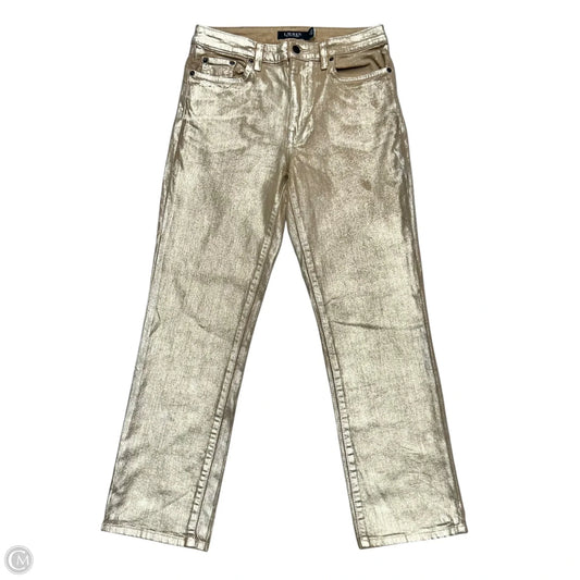 Jeans Straight By Lauren By Ralph Lauren In Gold, Size: 6