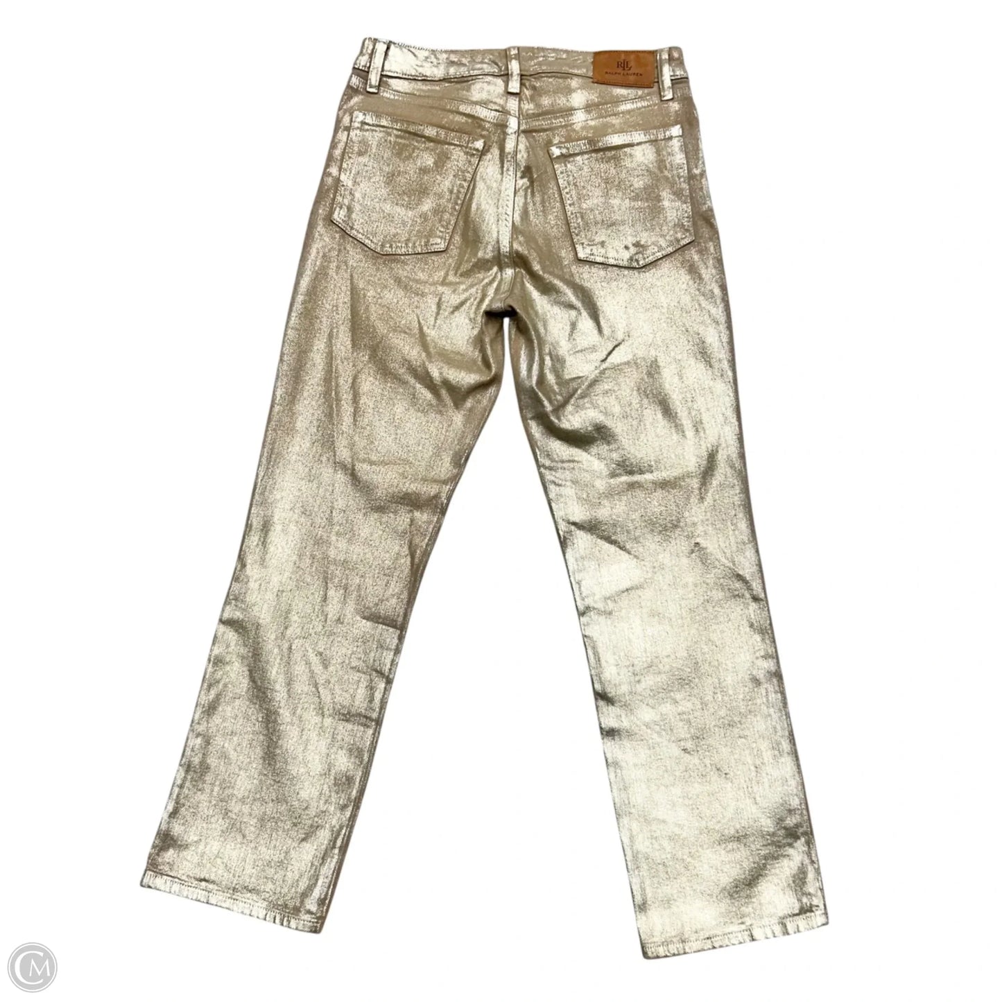 Jeans Straight By Lauren By Ralph Lauren In Gold, Size: 6