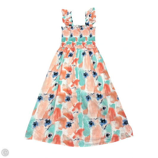 Dress Casual Midi By Thml In Blue & Pink, Size: M