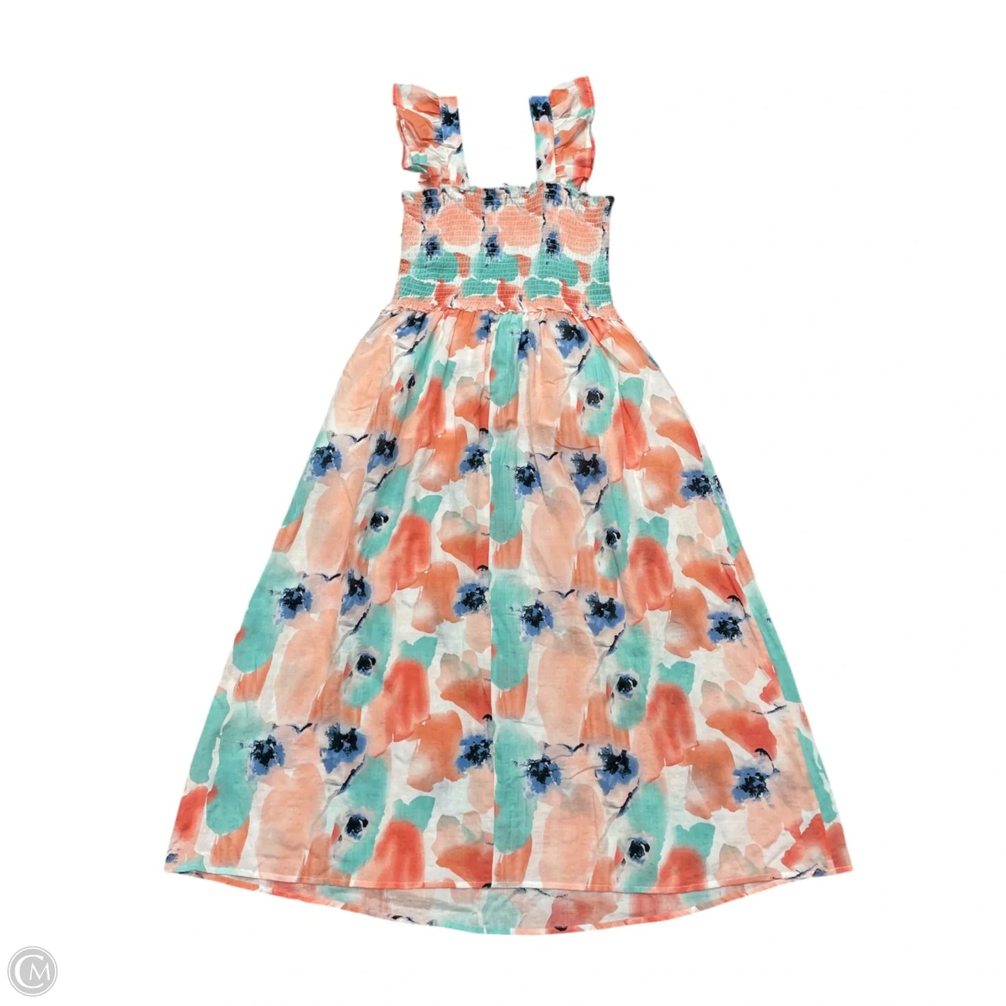 Dress Casual Midi By Thml In Blue & Pink, Size: M