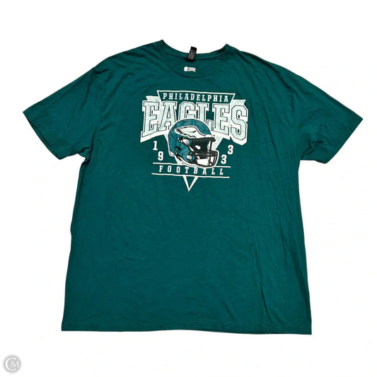 Athletic Top Short Sleeve By Gildan In Green, Size: 2x