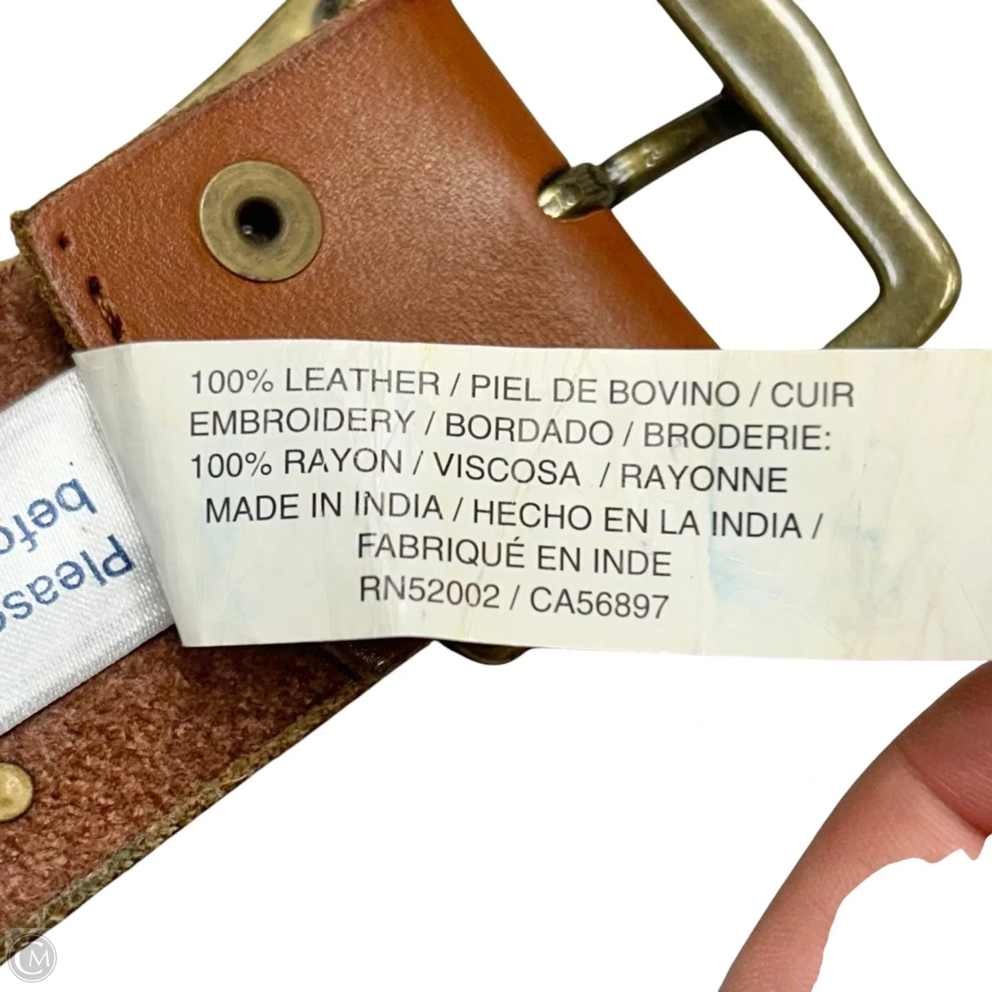 Belt Leather By Lucky Brand, Size: S