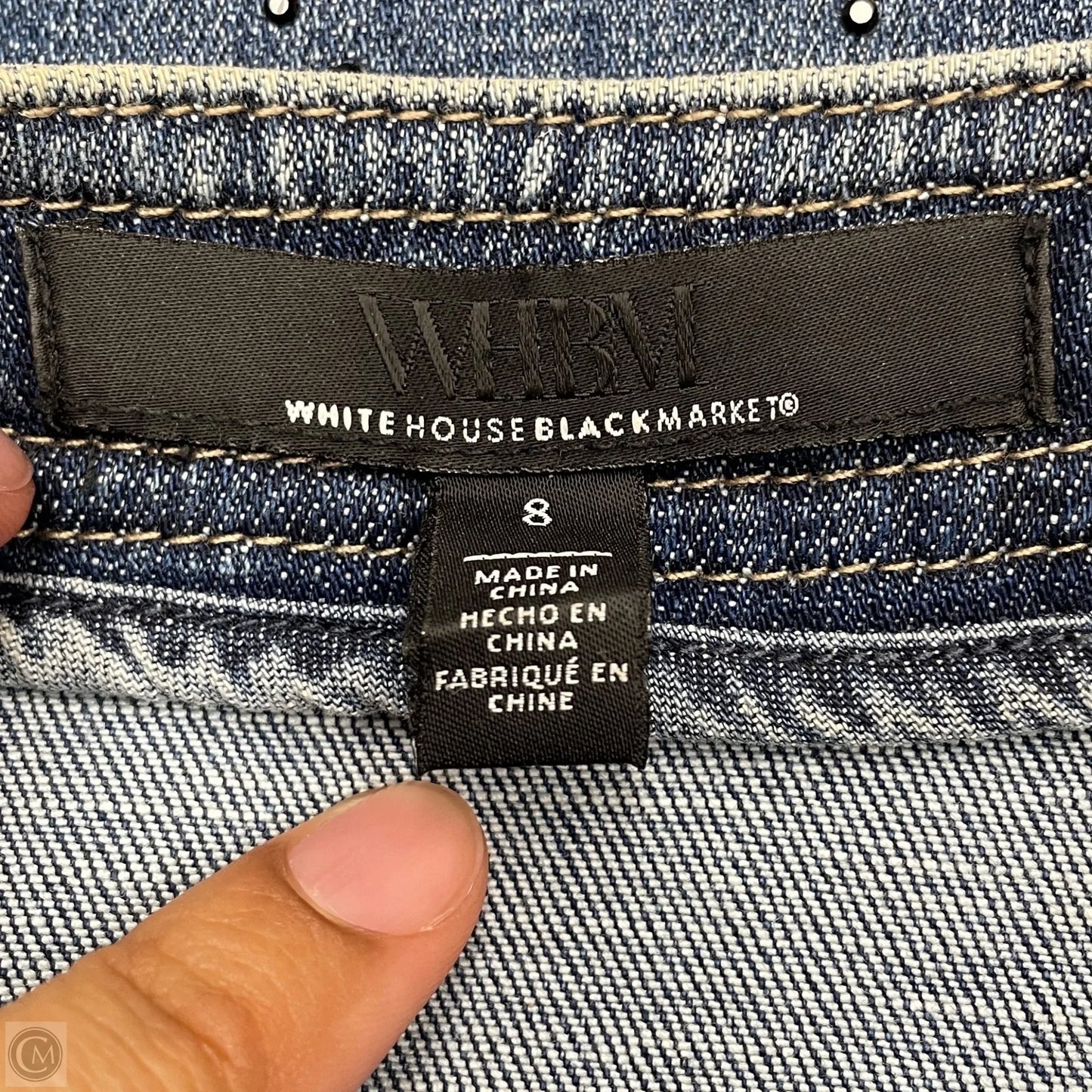 Jacket Denim By White House Black Market In Blue Denim, Size: M