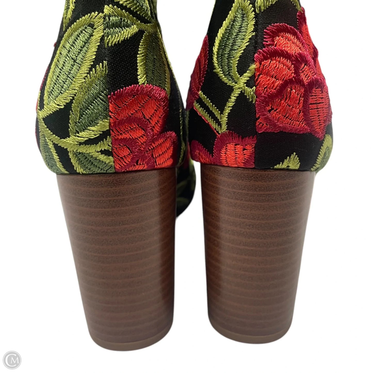 Boots Ankle Heels By Market & Spruce In Floral Print, Size: 8.5