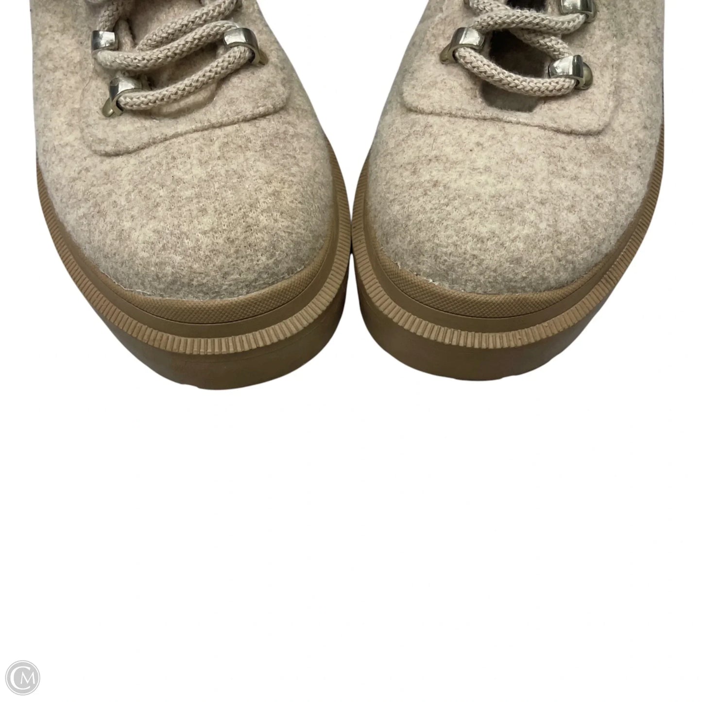 Boots Ankle Heels By Anne Klein In Taupe, Size: 9