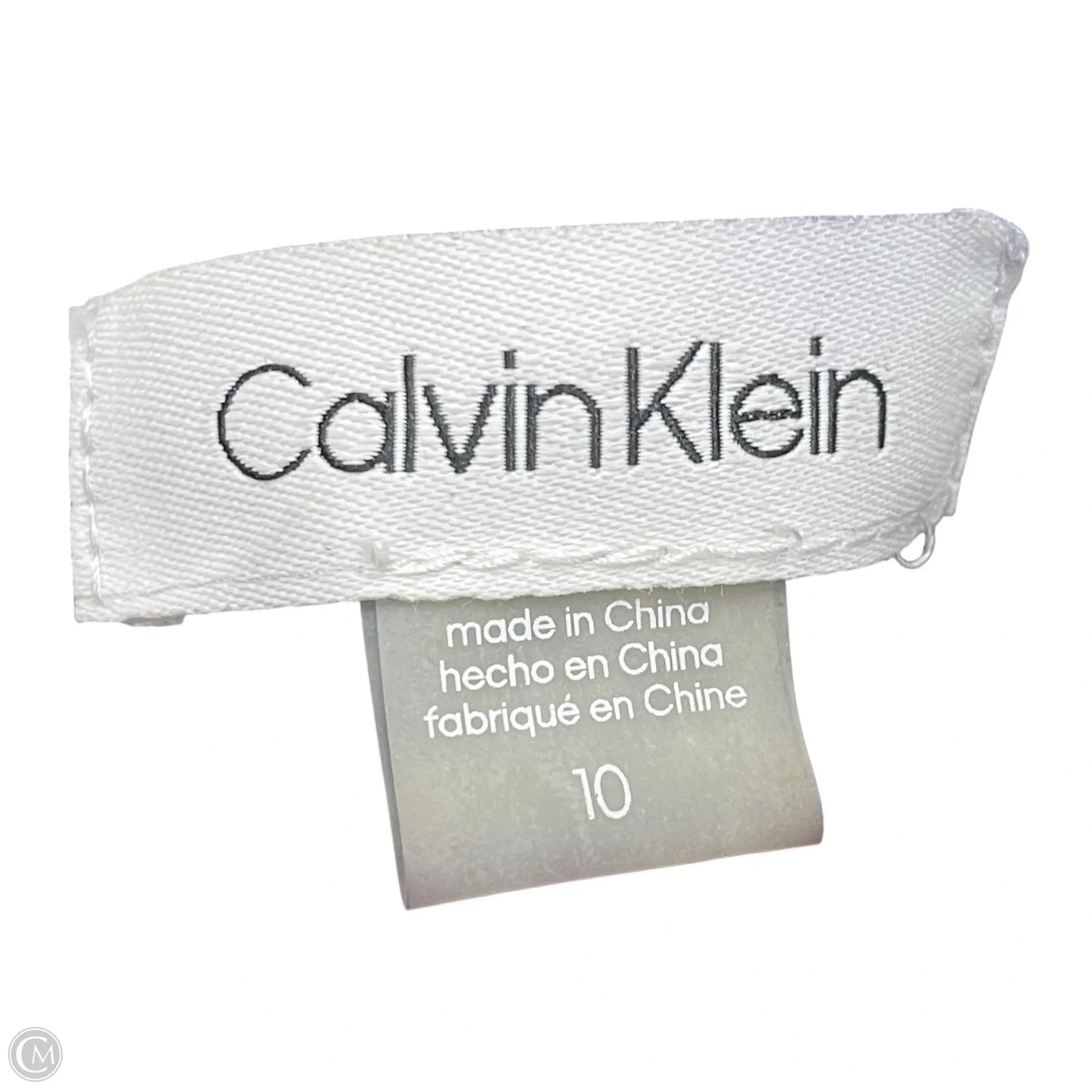 Dress Work By Calvin Klein In Black & White, Size: M