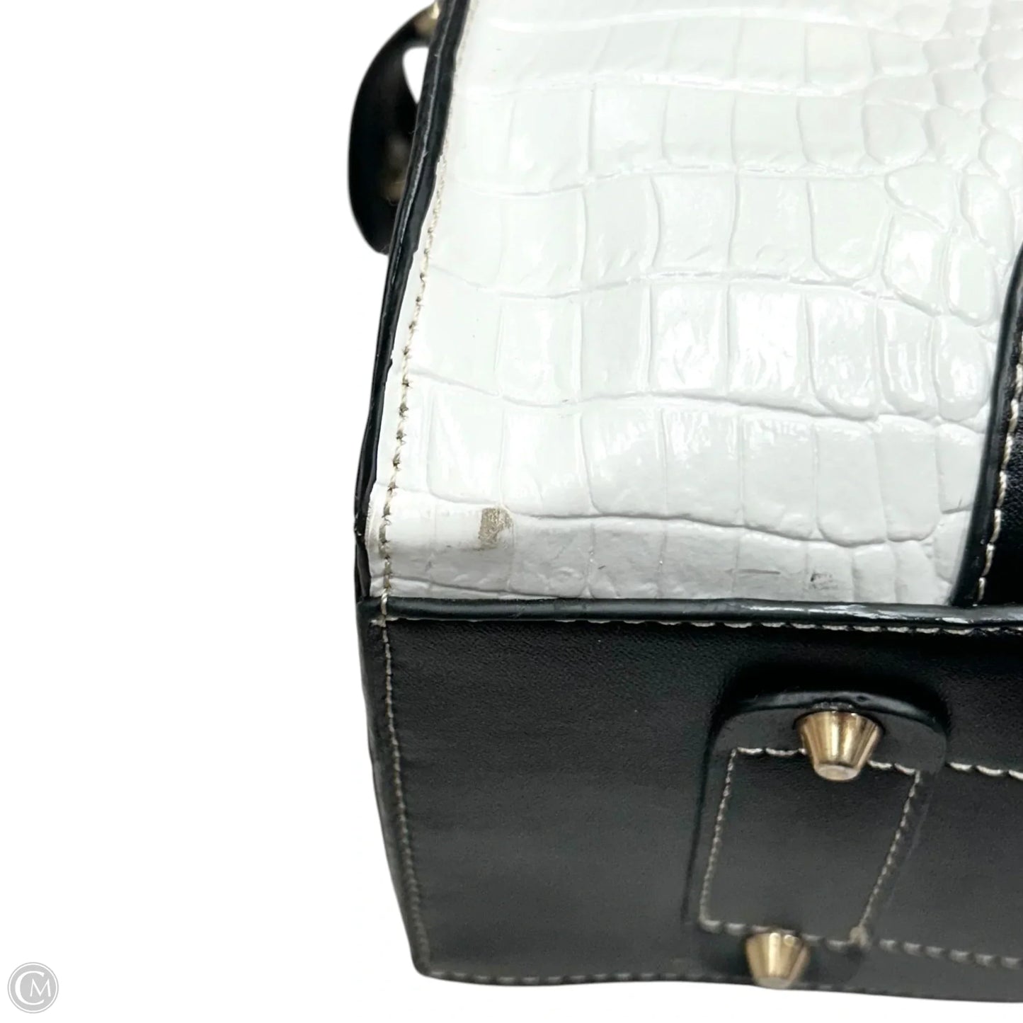 Handbag Leather By Mac, Size: Medium