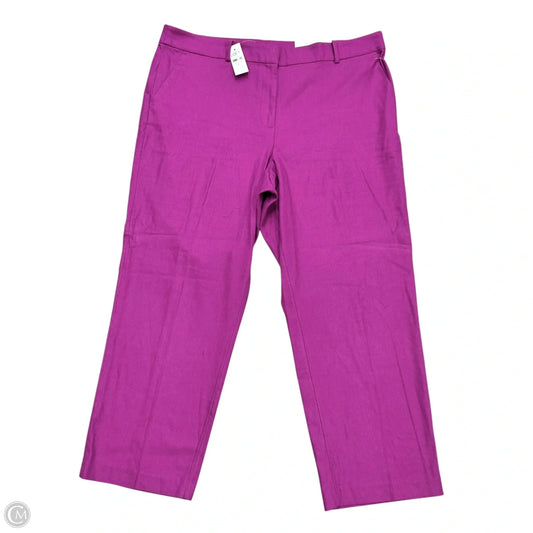 Pants Dress By Loft In Purple, Size: 16